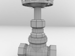 globe valve 3D 模型