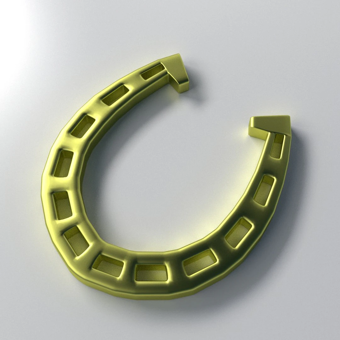 horseshoe 3D Model .c4d .max .obj .3ds .fbx .stl .blend