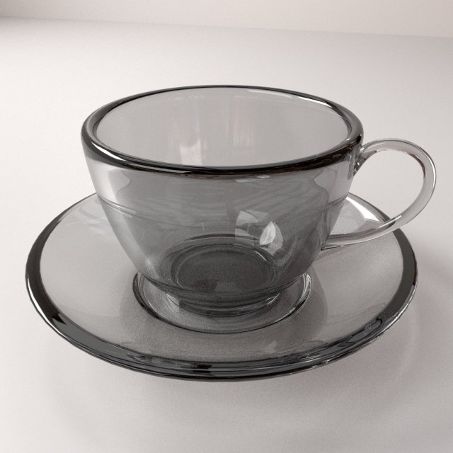 cup and saucer Model 3D .c4d .max .obj .3ds .fbx .stl .blend 