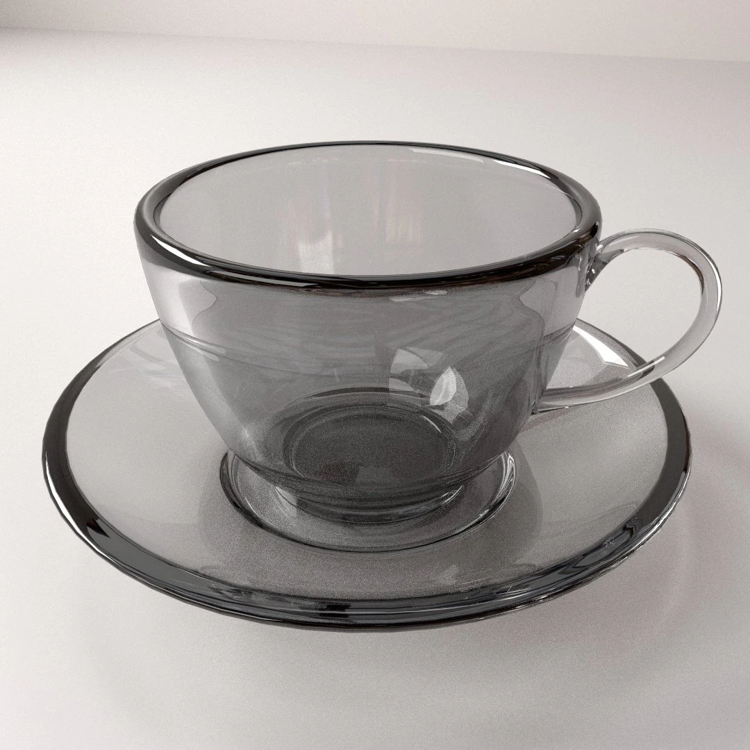cup and saucer 3D Model .c4d .max .obj .3ds .fbx .stl .blend 