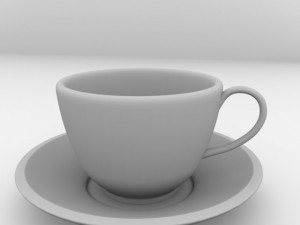 cup and saucer Model 3D