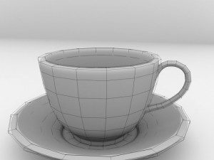 cup and saucer Model 3D
