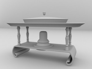 chafing dish stand 3D 모델