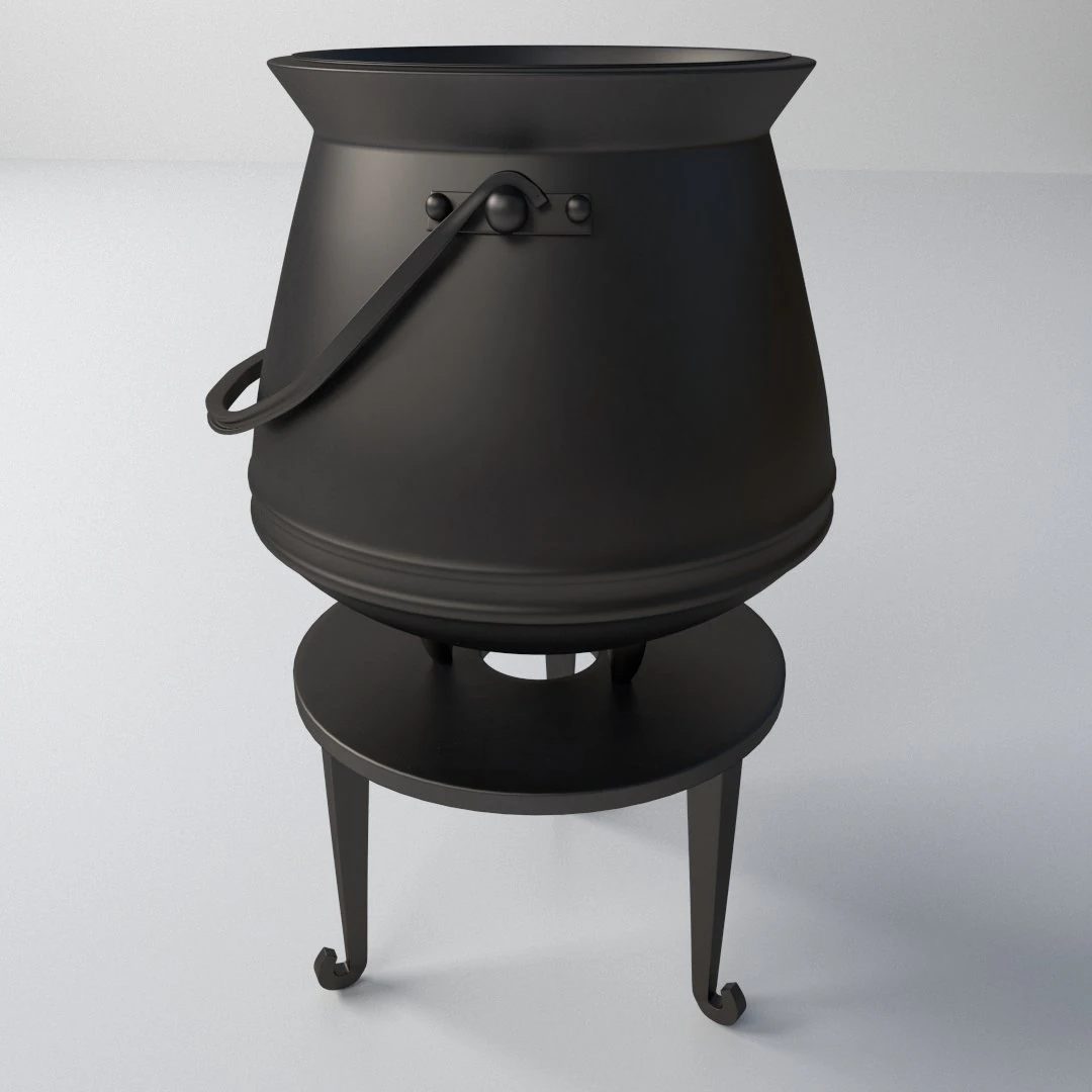 cauldron 3D Model .c4d .max .obj .3ds .fbx .stl .blend 