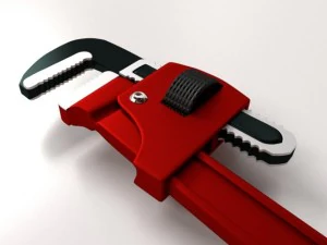 adjustable pipe wrench 3D Model