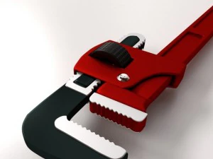 adjustable pipe wrench 3D Model