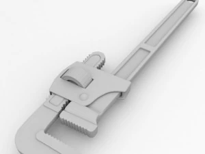 adjustable pipe wrench 3D Model