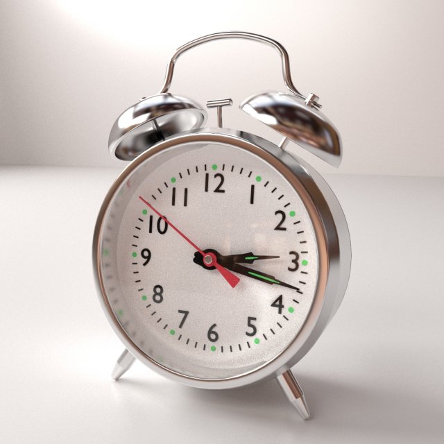 alarm clock 3D 모델 .c4d .max .obj .3ds .fbx .stl .blend 