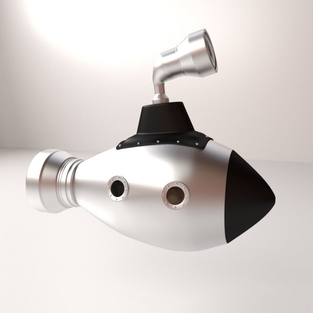 cartoon submarine Modèle 3D .c4d .max .obj .3ds .fbx .stl .blend 
