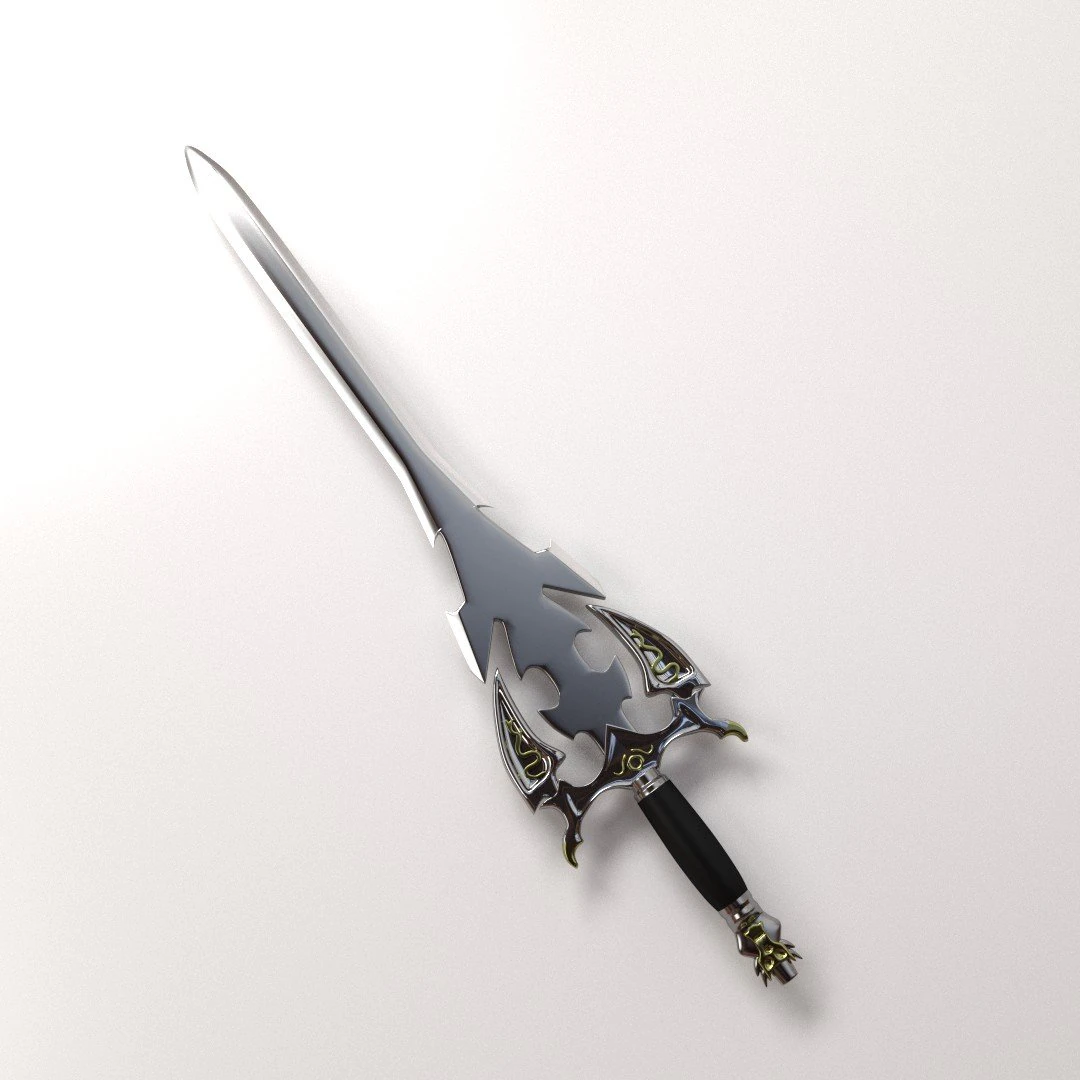 devil sword 3D Model .c4d .max .obj .3ds .fbx .stl .blend 