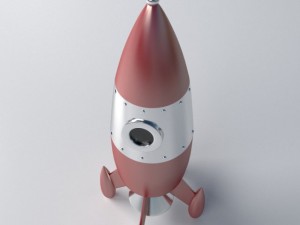 retro rocket Model 3D
