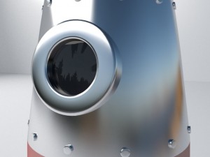 retro rocket Model 3D