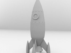 retro rocket Model 3D