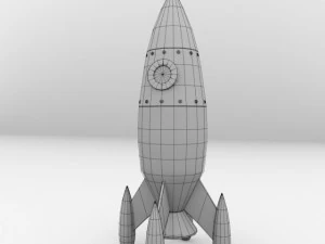 retro rocket 3D Model