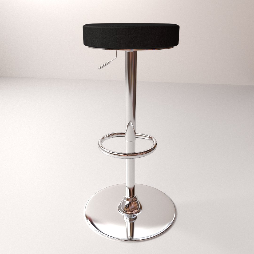 3d-модель стул барный Hitek
