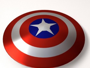captain america shield 3D Model