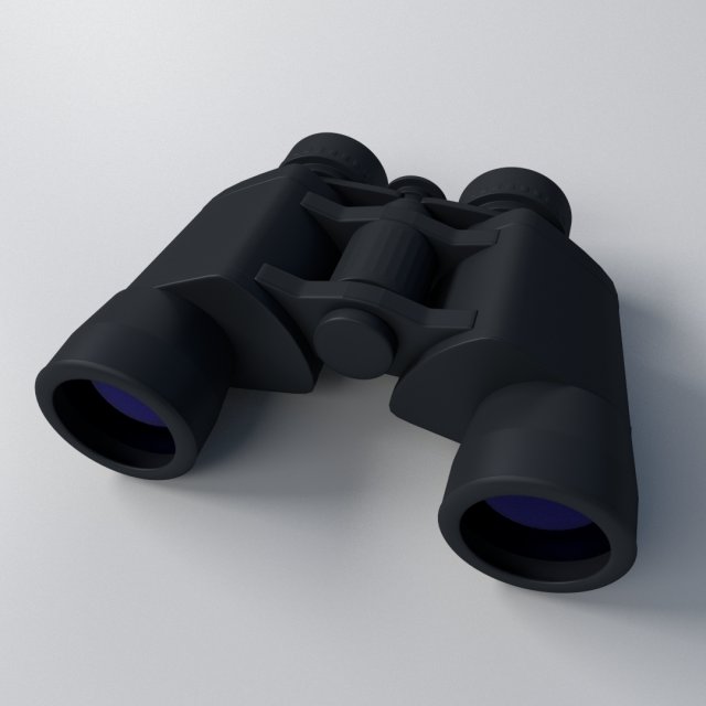 binoculars 3D Model .c4d .max .obj .3ds .fbx .stl .blend 