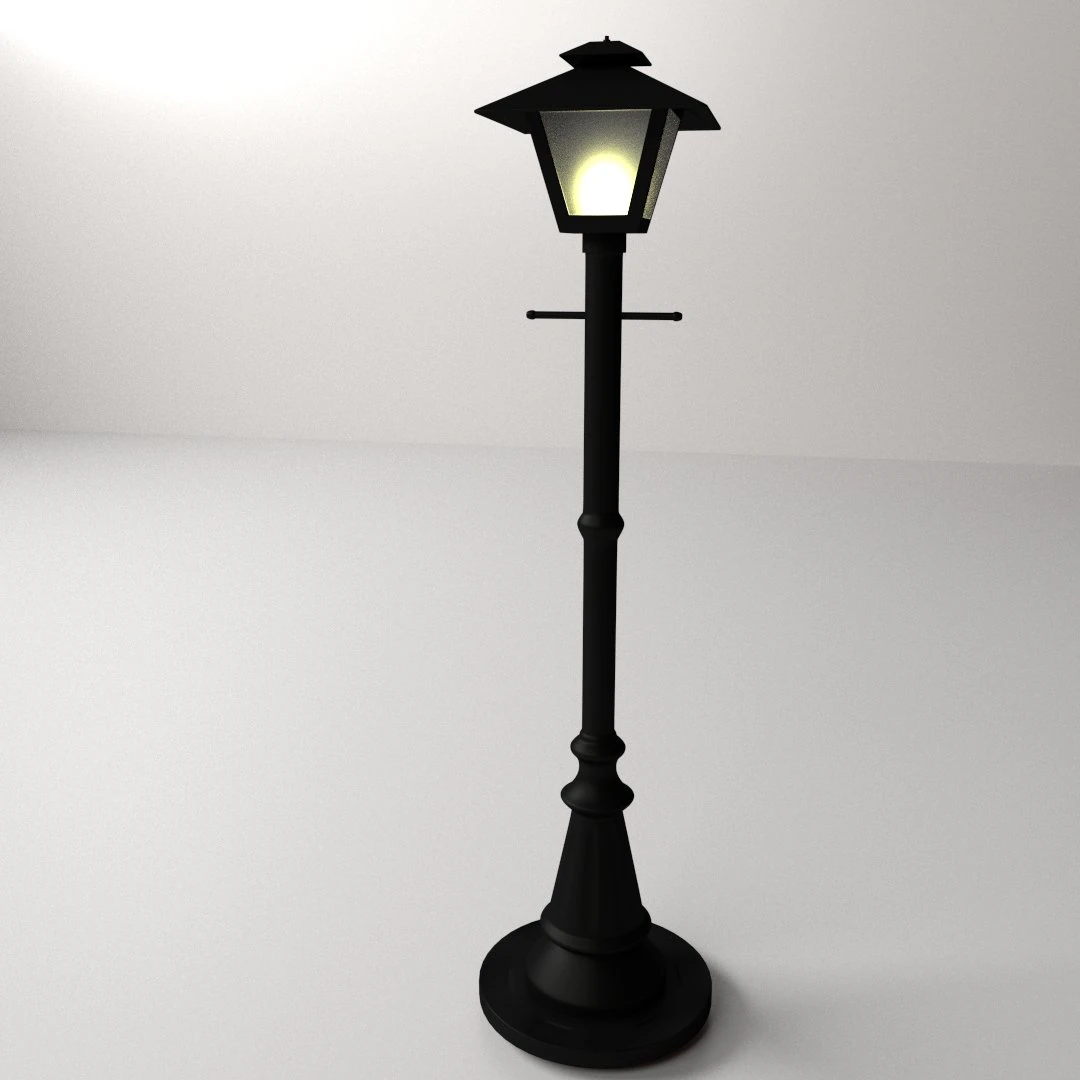 light post 3D Model .c4d .max .obj .3ds .fbx .stl .blend 