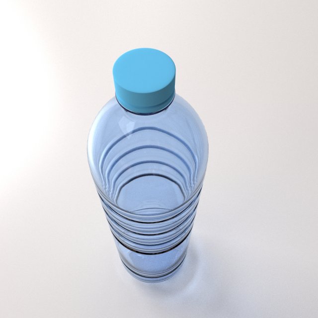 mineral bottle 3D Model .c4d .max .obj .3ds .fbx .stl .blend 