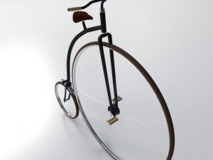 penny farthing bicycle 3D 모델
