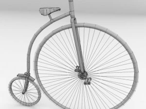 bicicletta da un centesimo Modello 3D