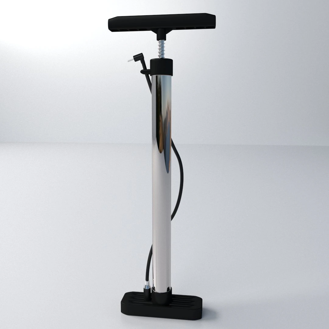 bicycle air pump 3D Model .c4d .max .obj .3ds .fbx .stl .blend 