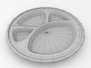 bandeja de cafeteria Modelo 3D