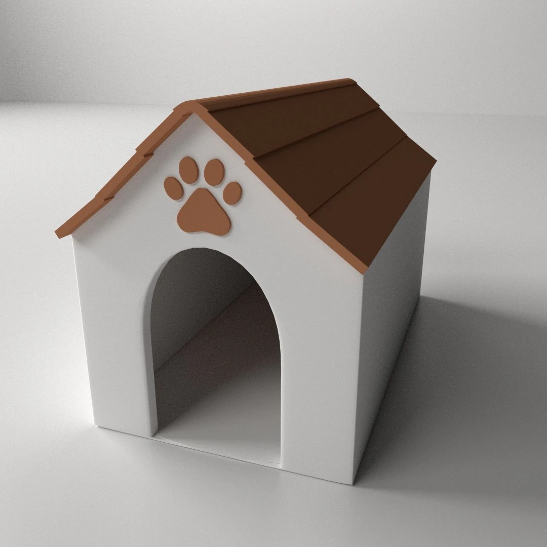 dog house 3D Model .c4d .max .obj .3ds .fbx .stl .blend 