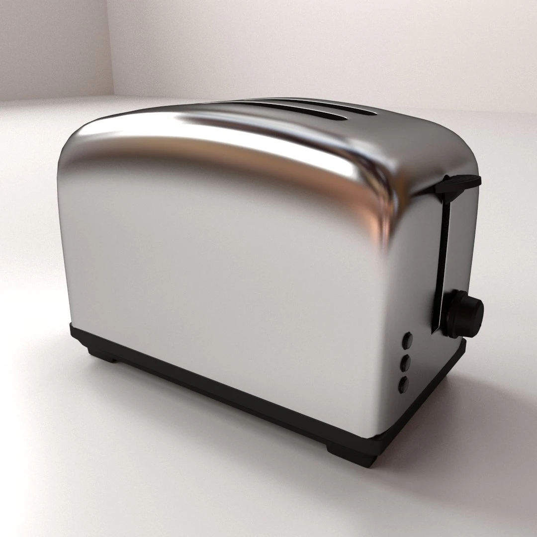 toaster 3D Model .c4d .max .obj .3ds .fbx .stl .blend 