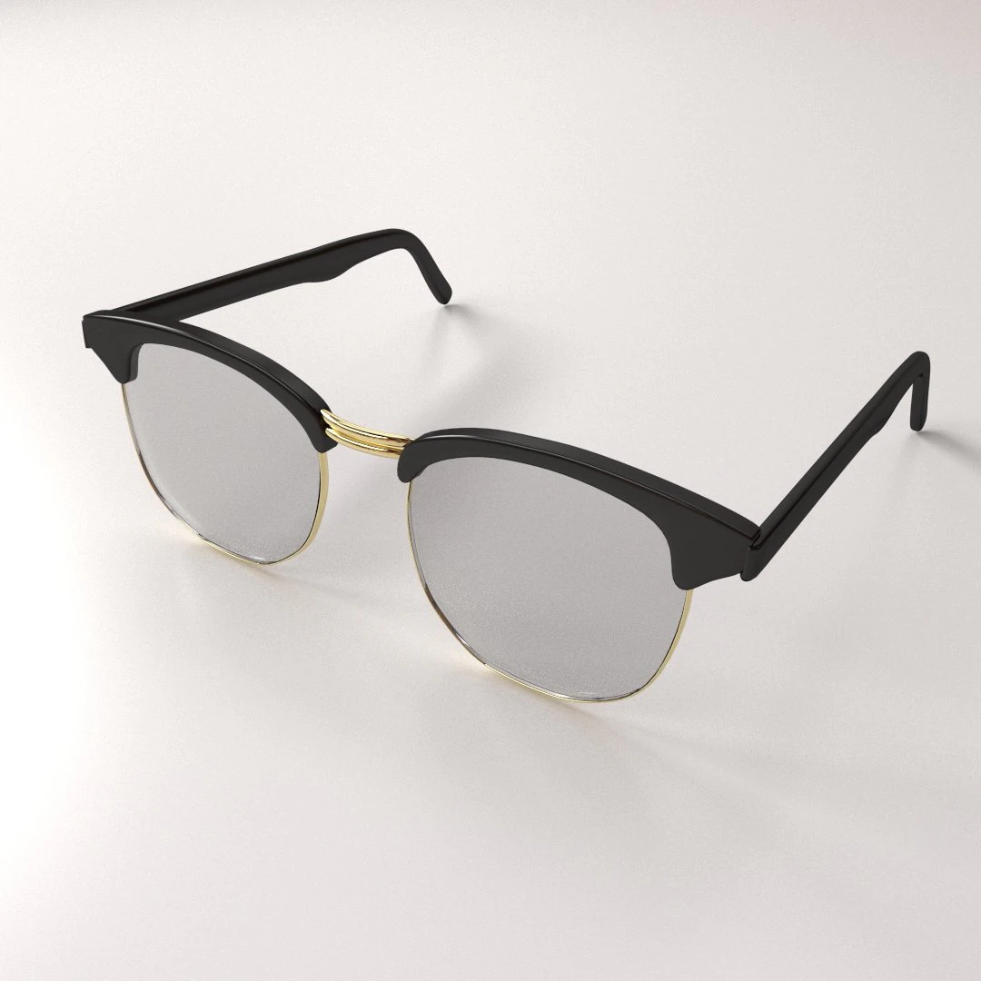 eyeglasses 3D Model .c4d .max .obj .3ds .fbx .stl .blend 