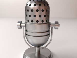 retro microphone 3D Model
