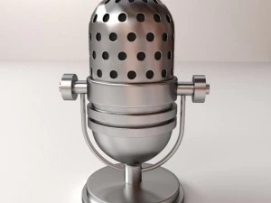 retro-microfoon 3D Model