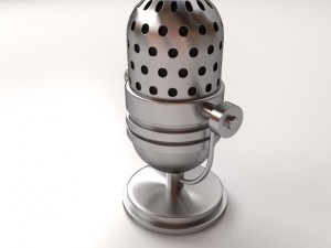 retro microphone 3D Model