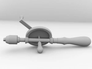 trapano manuale Modello 3D