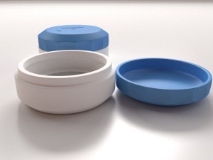 contact lense case 3D 모델