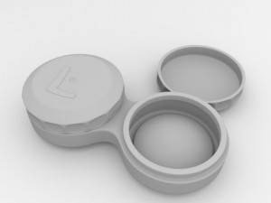 contact lense case 3D 모델