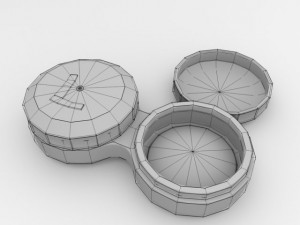 contact lense case 3D 모델
