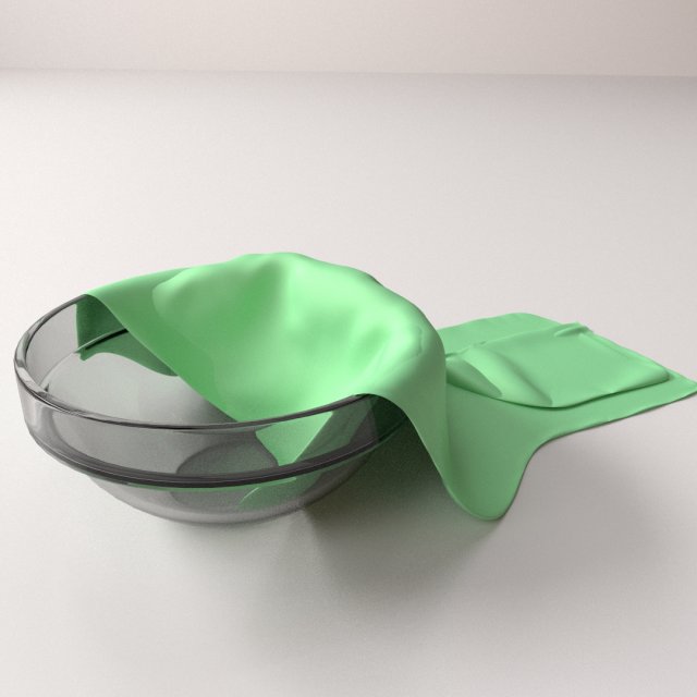 cloth in bowl 3D मॉडल .c4d .max .obj .3ds .fbx .stl .blend 