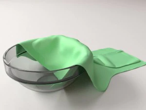 panno nella ciotola Modello 3D