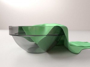 cloth in bowl 3D मॉडल