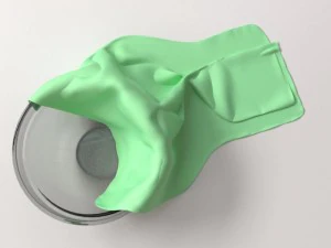 cloth in bowl 3D Model