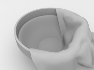 cloth in bowl 3D मॉडल