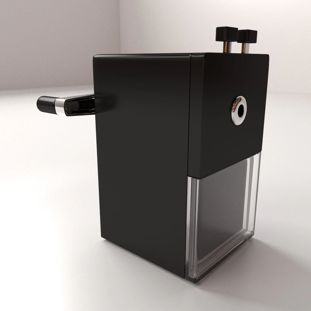 hand cranked sharpener 3D Model .c4d .max .obj .3ds .fbx .stl .blend 