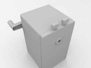hand cranked sharpener 3D Model
