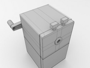 hand cranked sharpener 3D Model