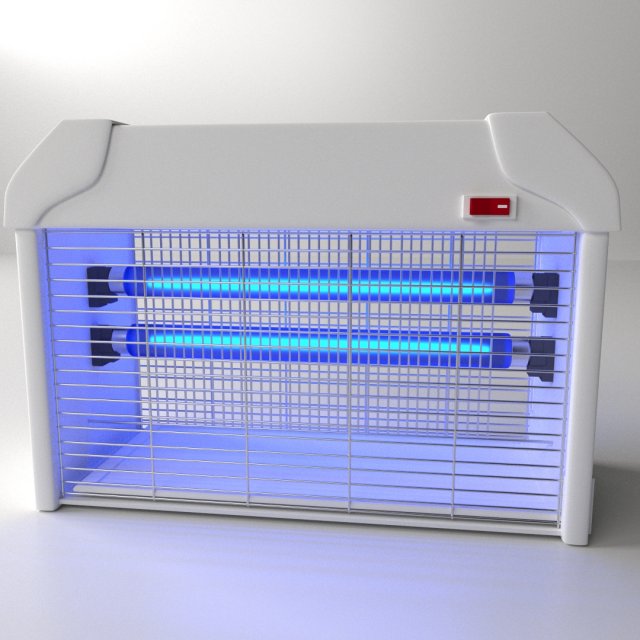 electronic fly killer Model 3D .c4d .max .obj .3ds .fbx .stl .blend 