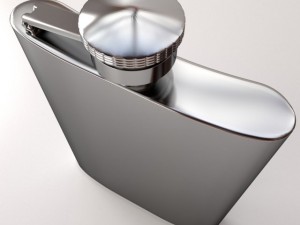 hip flask Model 3D