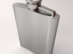 hip flask Model 3D
