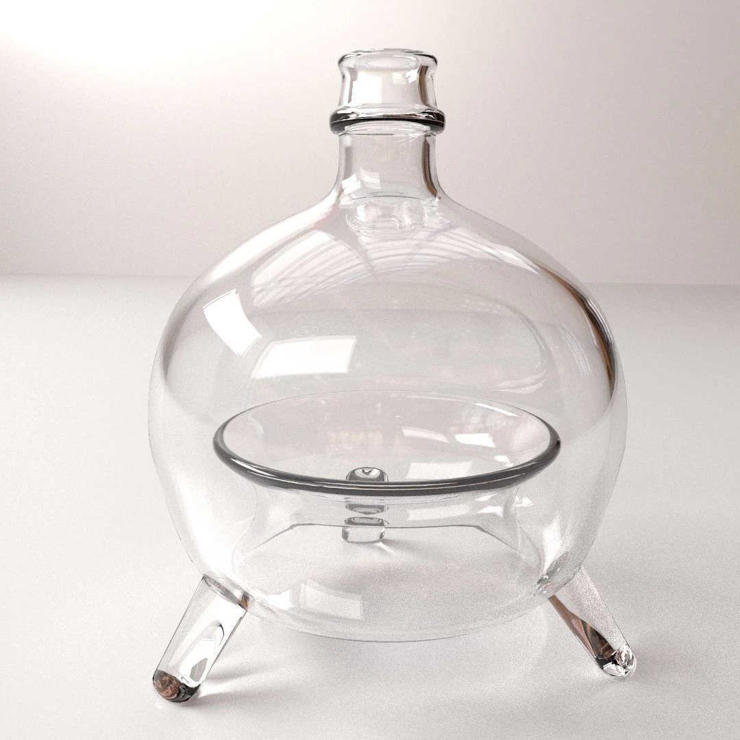 fly bottle 3D Model .c4d .max .obj .3ds .fbx .stl .blend 