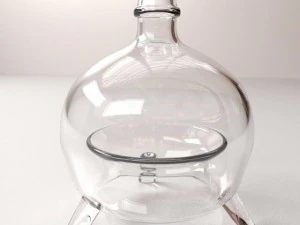 latająca butelka Model 3D